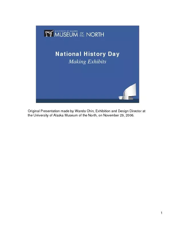 National History DayMaking Exhibits
