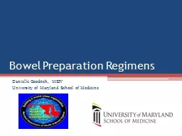 Bowel Preparation Regimens