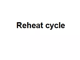 Reheat cycle