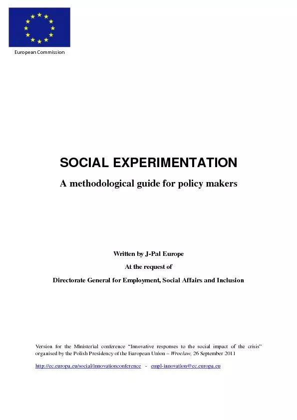 SOCIAL EXPERIMENTATION
