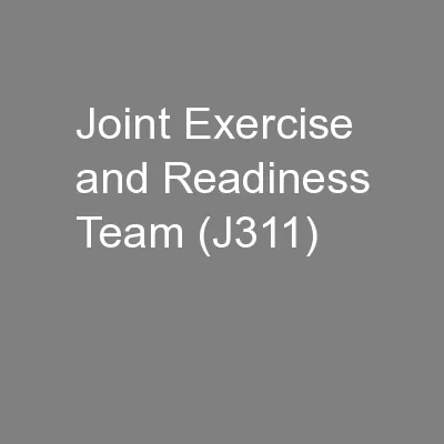 Joint Exercise and Readiness Team (J311)
