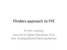 Flinders approach to FYE