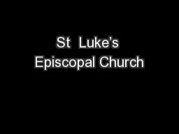 St  Luke’s Episcopal Church