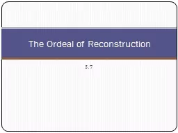 5.7 The Ordeal of Reconstruction
