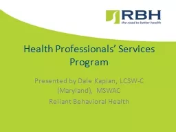 Health Professionals’ Services Program