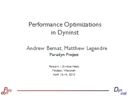 Performance Optimizations