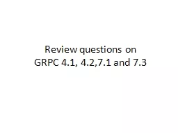 Review questions on