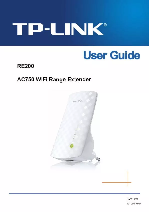 RE200 AC750 WiFi Range Extender