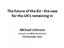 The future of the EU - the case for