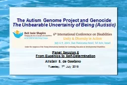 The Autism Genome Project and Genocide