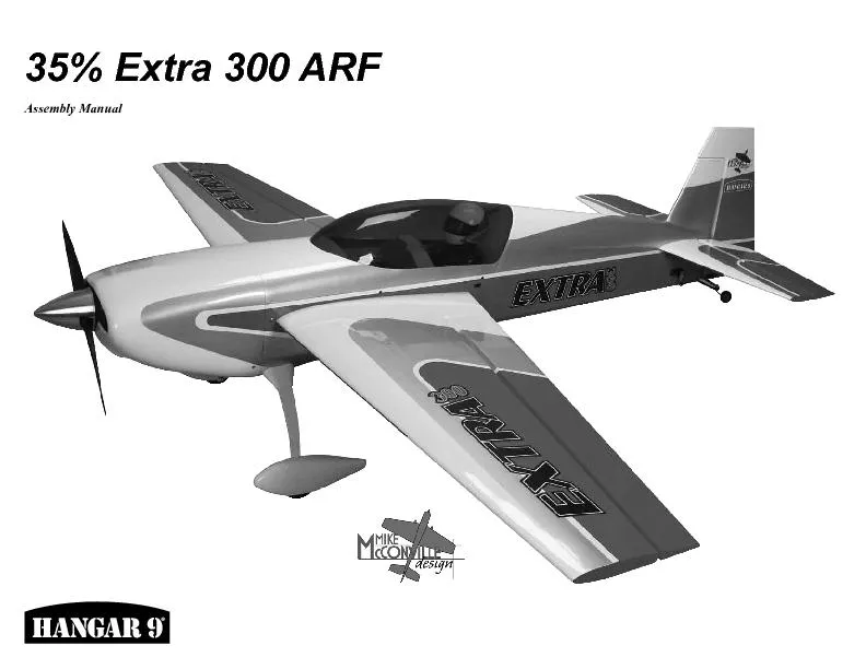 35% Extra 300 ARF Assembly Manual
