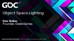 Object Space Lighting