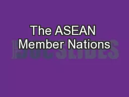 The ASEAN Member Nations