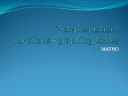 2-step equations