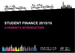 STUDENT FINANCE 2015/16