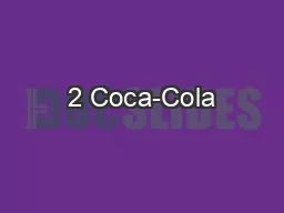 2 Coca-Cola