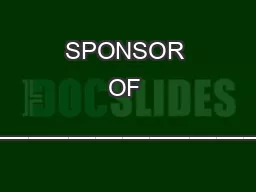 SPONSOR OF PROJECT_______________________________ INDEX #_____________