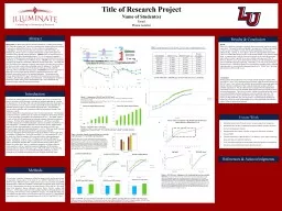 Title of Research Project