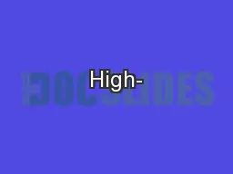 High-