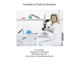Concepts as Tools of Discovery
