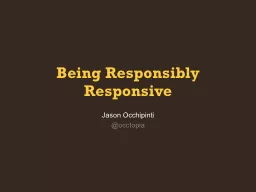 Being Responsibly Responsive