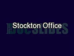 Stockton Office