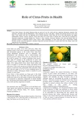 Role of Citrus Fruits in Health Aslin Sanofer