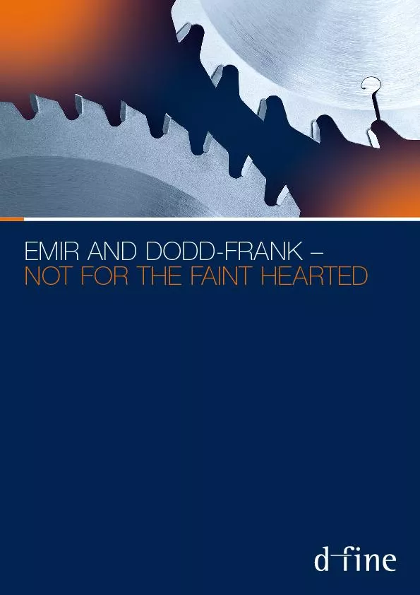 EMIR AND DODD-FRANK 