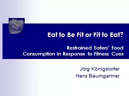 Eat to Be Fit or Fit to Eat