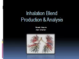 Inhalation Blend                                  Productio