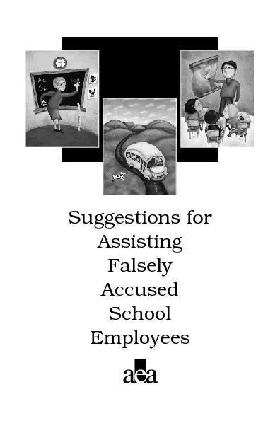 Suggestions for Assisting Falsely Accused School Employees