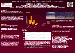 Neuroprotective Effect of Resveratrol on Experimental Ret