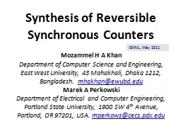 Synthesis of Reversible Synchronous Counters