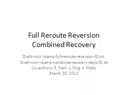 Full Reroute Reversion