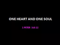 ONE HEART AND ONE SOUL