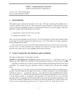 CS663:ComputationalGeometryMatrix-SearchinganditsApplicationsLecturer: