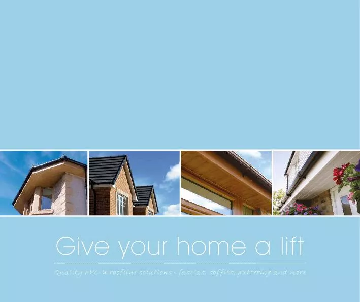 Quality PVC-U roofline solutions - fascias, soffits, guttering and mor