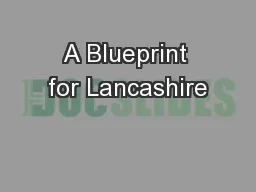 A Blueprint for Lancashire