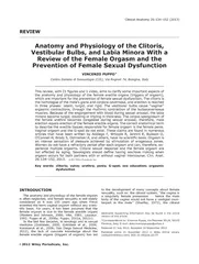 REVIEW Anatomy and Physiology of the Clitoris Vestibul