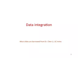 1 Data integration