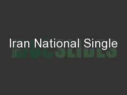 Iran National Single