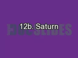 12b. Saturn