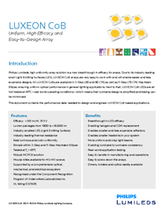 LUXEON CoB Datasheet DS   Philips Lumileds Lighting Co
