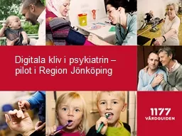 Digitala kliv i psykiatrin – pilot i Region Jönköping