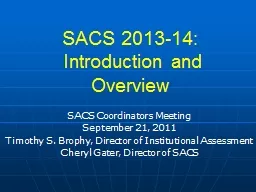 SACS 2013-14: