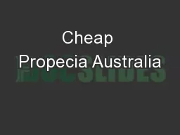 Cheap Propecia Australia