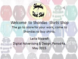 Welcome to Shondas Shirts Shop