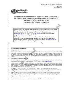 Working document QAS/13.522/Rev.1   7 July 2013  RESTRICTED