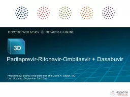 3D (Paritaprevir-Ritonavir-Ombitasvir + Dasabuvir) + RBV in