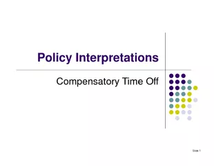 Slide  Policy Interpretations Compensatory Time Off  S